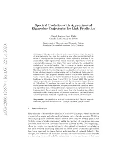 Spectral Evolution with Approximated Eigenvalue Trajectories for Link
  Prediction