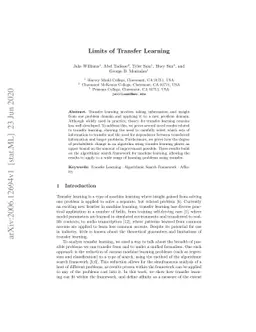 Limits of Transfer Learning