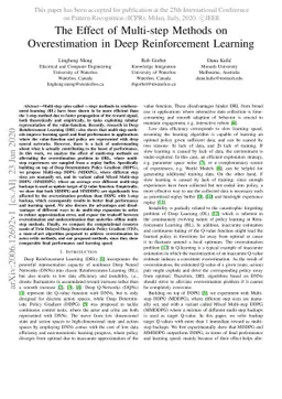 The Effect of Multi-step Methods on Overestimation in Deep Reinforcement
  Learning
