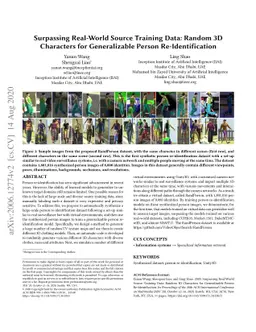 Surpassing Real-World Source Training Data: Random 3D Characters for
  Generalizable Person Re-Identification