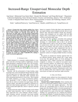 Increased-Range Unsupervised Monocular Depth Estimation