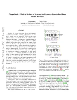 NeuralScale: Efficient Scaling of Neurons for Resource-Constrained Deep
  Neural Networks