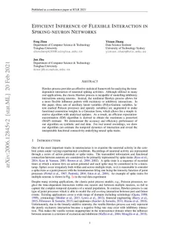 Efficient Inference of Flexible Interaction in Spiking-neuron Networks