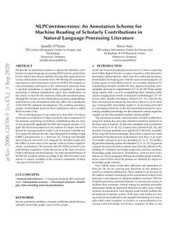 NLPContributions: An Annotation Scheme for Machine Reading of Scholarly
  Contributions in Natural Language Processing Literature