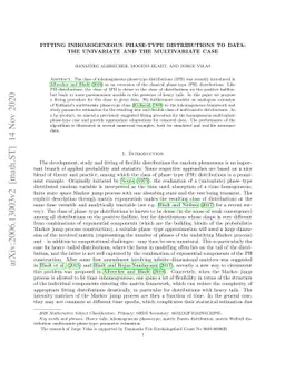 Fitting inhomogeneous phase-type distributions to data: the univariate
  and the multivariate case