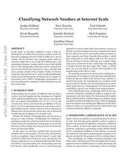Classifying Network Vendors at Internet Scale