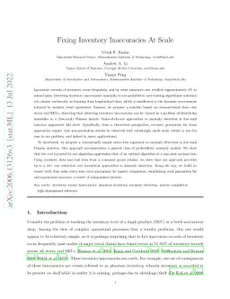 Fixing Inventory Inaccuracies At Scale