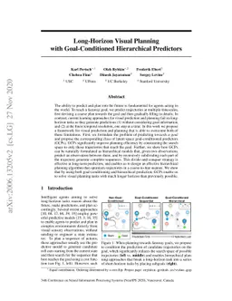 Long-Horizon Visual Planning with Goal-Conditioned Hierarchical
  Predictors