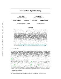 Neural Non-Rigid Tracking