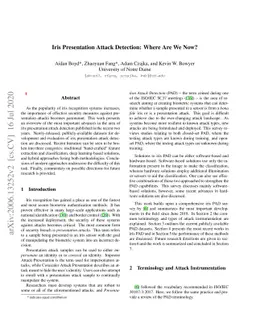 Iris Presentation Attack Detection: Where Are We Now?