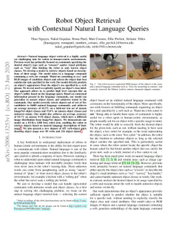 Robot Object Retrieval with Contextual Natural Language Queries