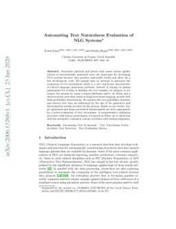 Automating Text Naturalness Evaluation of NLG Systems
