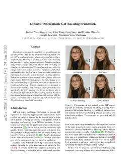 GIFnets: Differentiable GIF Encoding Framework