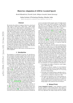 Black-box Adaptation of ASR for Accented Speech