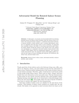 Adversarial Model for Rotated Indoor Scenes Planning