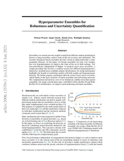 Hyperparameter Ensembles for Robustness and Uncertainty Quantification