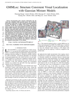GMMLoc: Structure Consistent Visual Localization with Gaussian Mixture
  Models