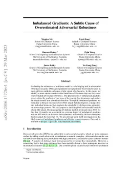 Imbalanced Gradients: A Subtle Cause of Overestimated Adversarial
  Robustness