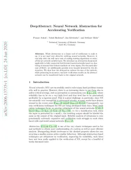 DeepAbstract: Neural Network Abstraction for Accelerating Verification