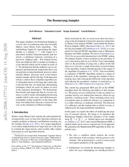 The Boomerang Sampler