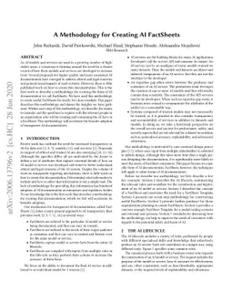 A Methodology for Creating AI FactSheets