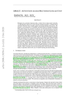 AReLU: Attention-based Rectified Linear Unit