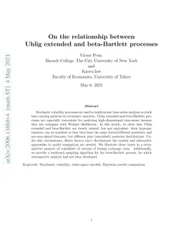 On the relationship between beta-Bartlett and Uhlig extended processes