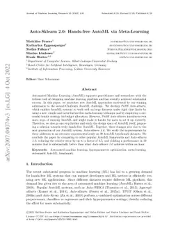 Auto-Sklearn 2.0: Hands-free AutoML via Meta-Learning