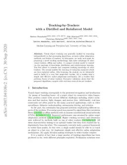 Tracking-by-Trackers with a Distilled and Reinforced Model