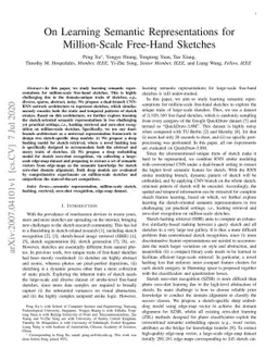 On Learning Semantic Representations for Million-Scale Free-Hand
  Sketches