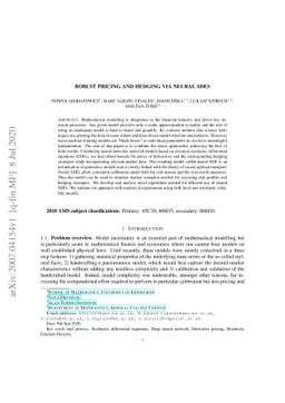 Robust pricing and hedging via neural SDEs