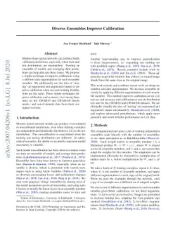 Diverse Ensembles Improve Calibration