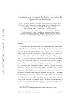 Quantifying and Leveraging Predictive Uncertainty for Medical Image
  Assessment