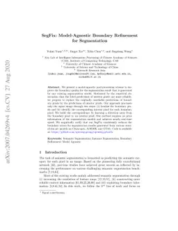 SegFix: Model-Agnostic Boundary Refinement for Segmentation