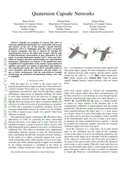 Quaternion Capsule Networks