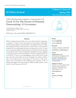 Good AI for the Present of Humanity Democratizing AI Governance