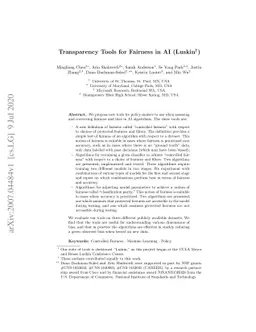 Transparency Tools for Fairness in AI (Luskin)