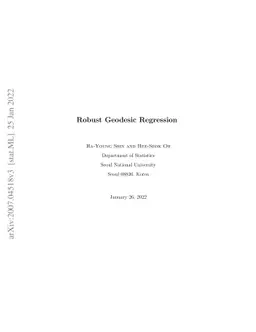 Robust Geodesic Regression