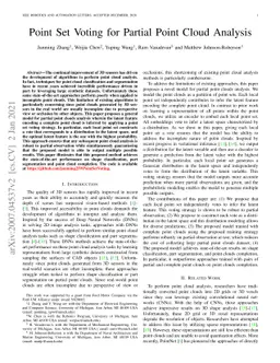 Point Set Voting for Partial Point Cloud Analysis
