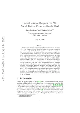 Treewidth-Aware Complexity in ASP: Not all Positive Cycles are Equally
  Hard