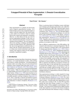 Untapped Potential of Data Augmentation: A Domain Generalization
  Viewpoint