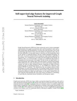 Self-supervised edge features for improved Graph Neural Network training