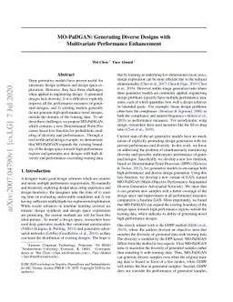 MO-PaDGAN: Generating Diverse Designs with Multivariate Performance
  Enhancement