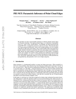 PIE-NET: Parametric Inference of Point Cloud Edges