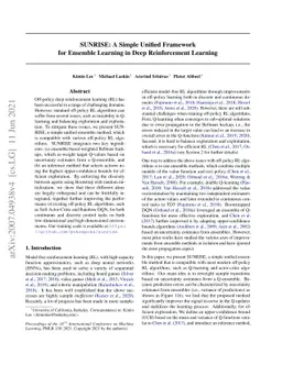 SUNRISE: A Simple Unified Framework for Ensemble Learning in Deep
  Reinforcement Learning