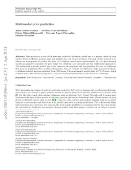 Multimodal price prediction