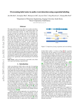 Overcoming label noise in audio event detection using sequential
  labeling