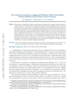 Semi-supervised Learning for Aggregated Multilayer Graphs Using Diffuse
  Interface Methods and Fast Matrix Vector Products