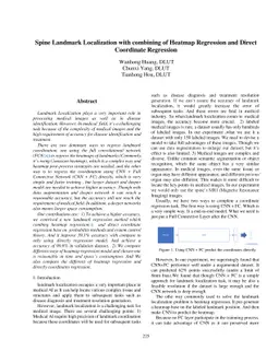 Spine Landmark Localization with combining of Heatmap Regression and
  Direct Coordinate Regression