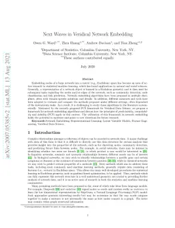Next Waves in Veridical Network Embedding